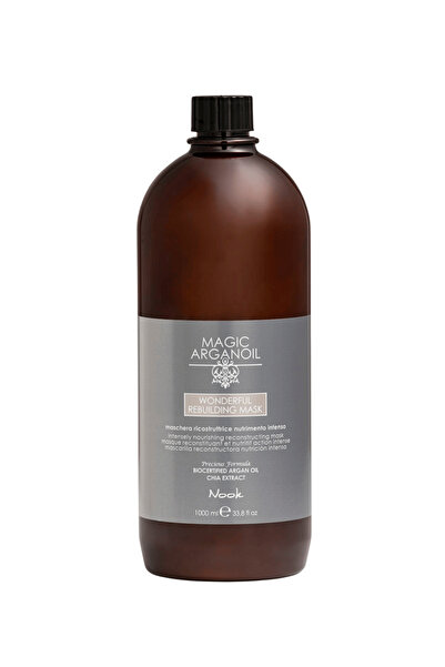 Nook Magic Arganoil Yıpranmış Saçlar İçin Havyar,Shea Yağı ve Probiyotik İçerikli Onarıcı Maske 1000ml