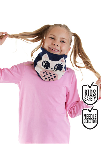 Denokids Kitten Girl's Knitwear Neck Collar