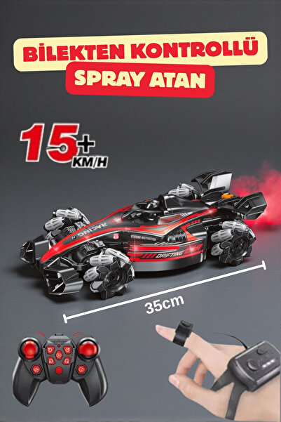 TRENDZONE Uzaktan Kumandalı El Sensörlü Led Işıklı Buhar Atan 15 km/h Yapan D...