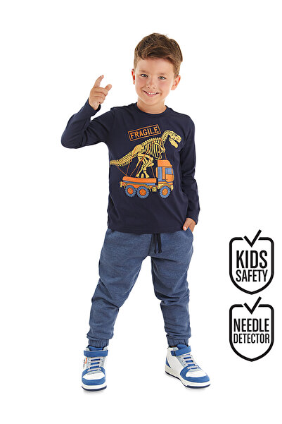 MSHB&G Set de tricou și pantaloni fragili cu mânecă lungă pentru băiat