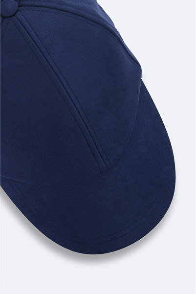 Avva Marineblauer Herren-Sporthut in Wildlederoptik mit Kappe A32y9204