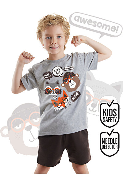 Denokids Boy's Summer T-shirt and Shorts Set - Friends