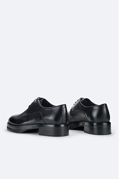 Avva Pantofi clasici din piele 100% piele negri pentru bărbați A32Y8027