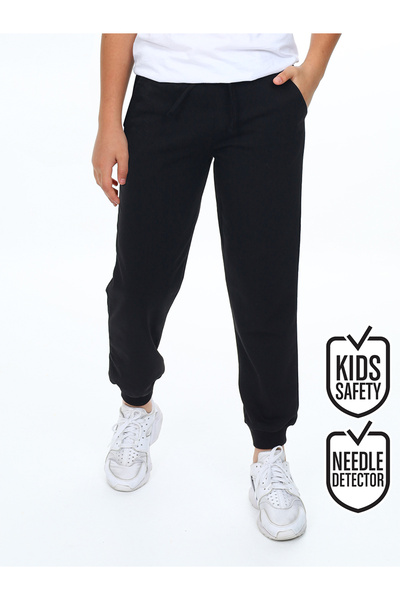 Denokids Unisex Κορίτσια Αγόρια Μαύρο Basic Φούτερ