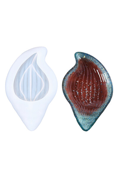 Getshopmini Epoksi Deniz Kabuğu Çerezlik Kalıbı Taş Tozu Çerezlik Kalıbı Beto...