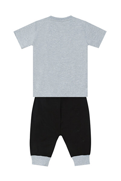 Denokids Boy's Summer Set - Raccoon T-shirt and Capri Shorts