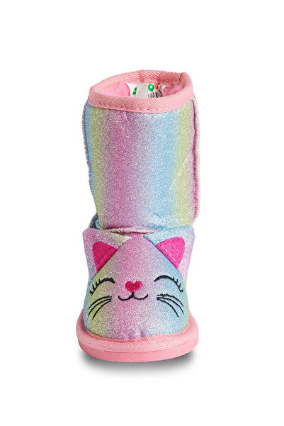 Denokids Cat Colored Glittery Girl's Boots