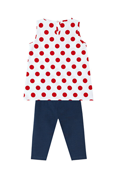 Denokids Polka Dotted Lily Girl's Tunic Tights Set