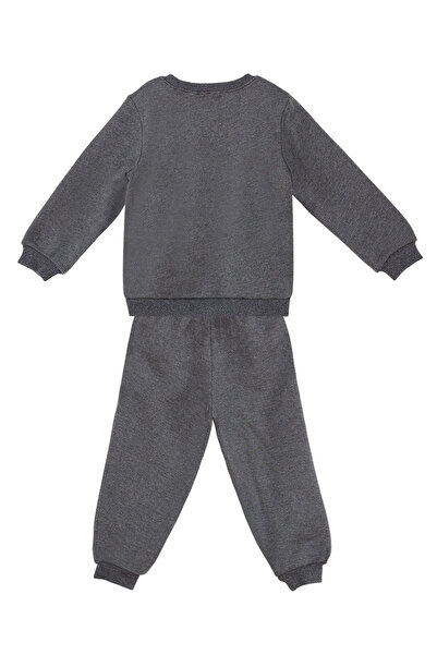 Denokids Σετ φόρμας Cat Baby Boy Dark Grey