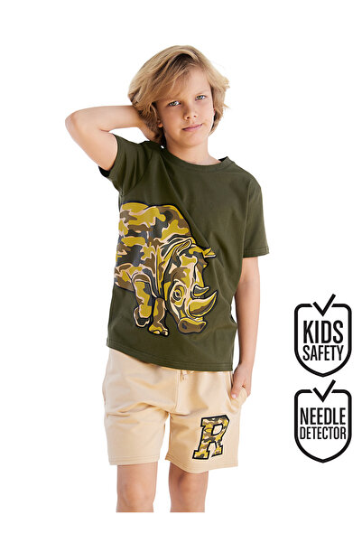 MSHB&G Boy's Camouflage Summer T-shirt and Shorts Set - Rhino