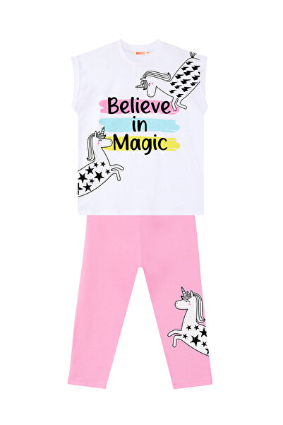 MSHB&G Believe in Magic Girls Summer T-Shirt Leggings Set
