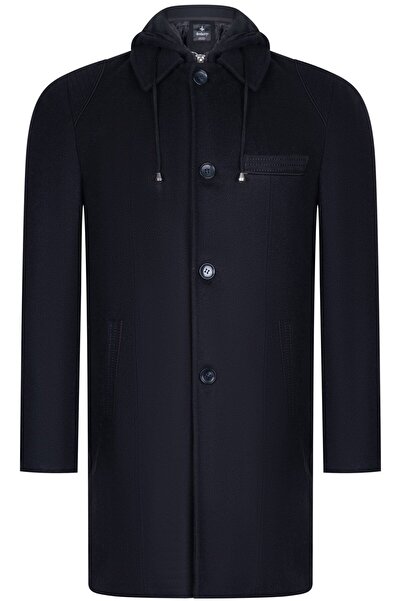 Dewberry PLT8335 ERKEK PALTO-AÇIK DİAGONAL SİYAH