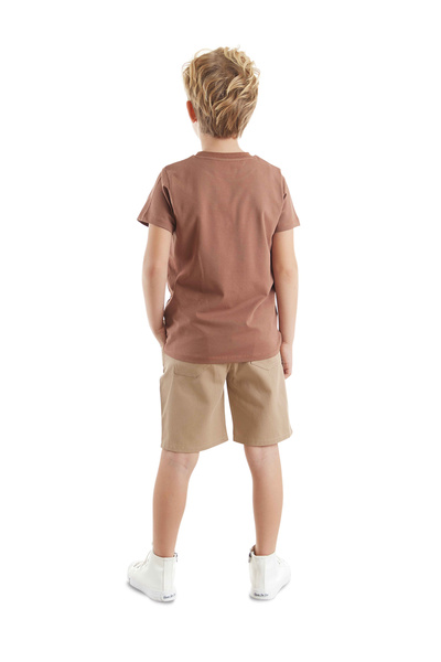 MSHB&G Car Boy T-Shirt Gabardine Shorts Set