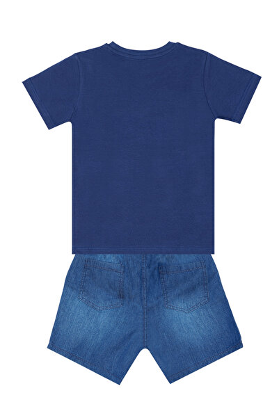 MSHB&G Set de pantaloni scurți din denim tricou Space Boy