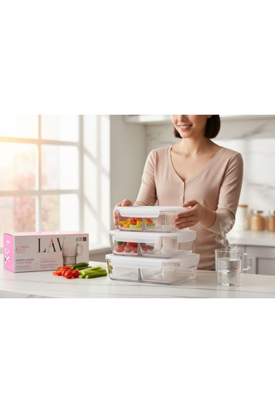 NOBLEev Lav Fresco 3-Inch Storage Container (with 2-Inch Compartment) + Lav Helen 6-Inch Mug