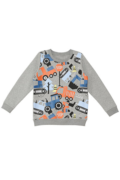 Denokids Boy's Cute Long Sleeve Sweatshirt - Cars