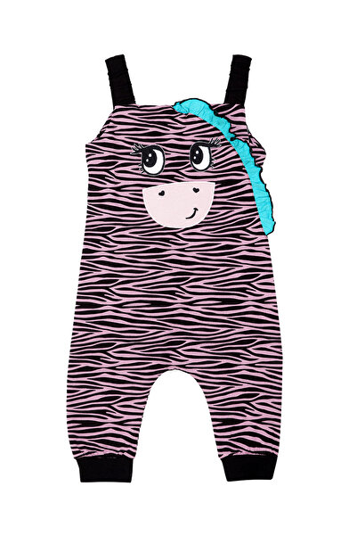 Denokids Zebra Ruffle Girl's Jumpsuit