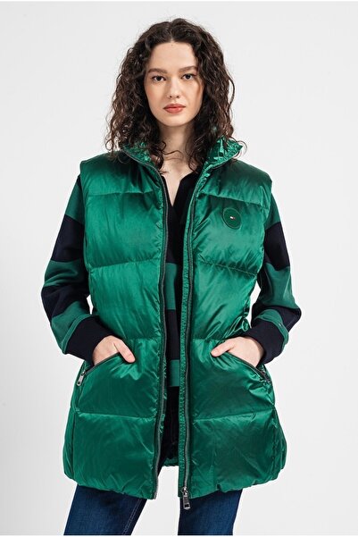 Tommy Hilfiger Puffer jacket with zipper, Electric green, M