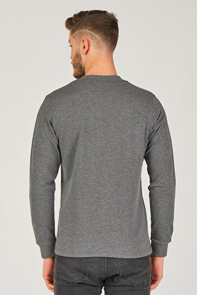 Dewberry V4002 V-Neck Men's Sweatshirt-Anthracite