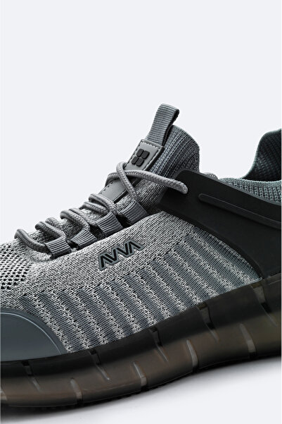 Avva Šedé pánské tenisky s flexibilní podrážkou - A32y8002