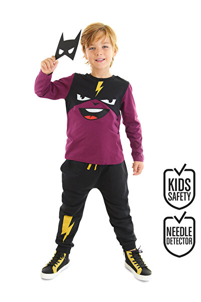 Denokids Lightning Mask Boy's T-shirt Trousers Set