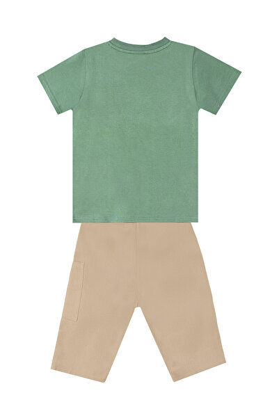 MSHB&G Boy's Safari Summer T-shirt and Gabardine Shorts Set