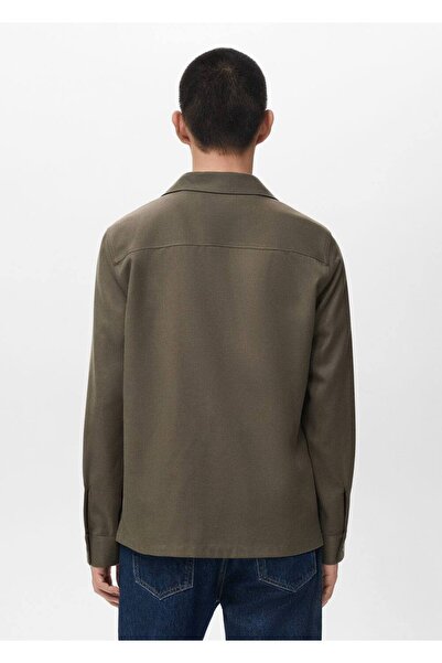 MANGO Man Cepli regular kesim gömlek ceket