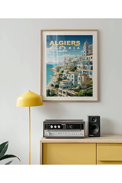 VOGLOO Unframed Poster Algiers Coastal Serenity