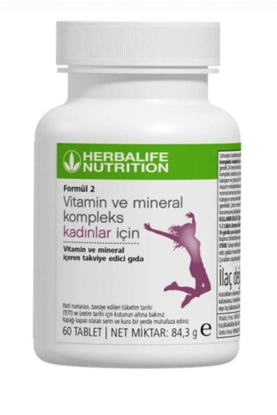 Herbalife Formula 2 Special Multivitamin and Mineral Supplement for Women 60 Tablets 86 g