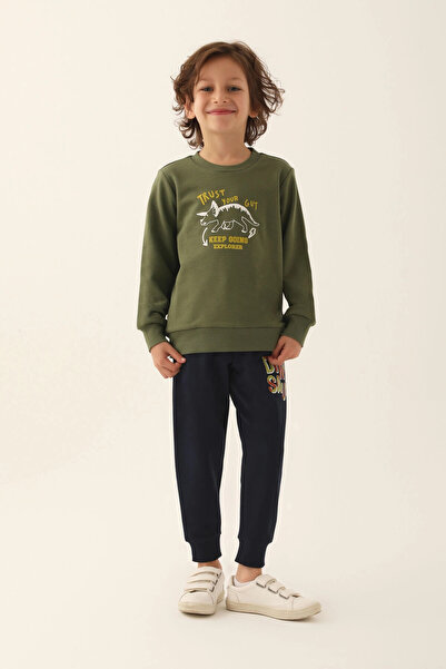 Rolypoly Trust Your Gut Green Boys Tracksuit Set