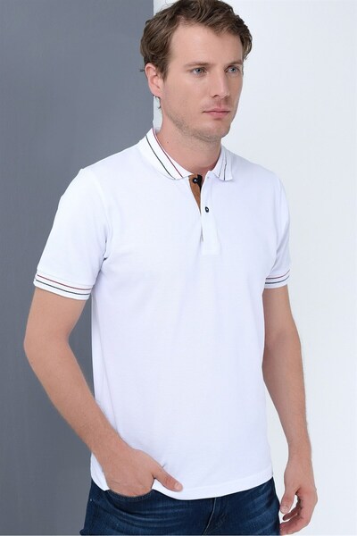 Dewberry T8567 MUŠKA MAJICA-BELE