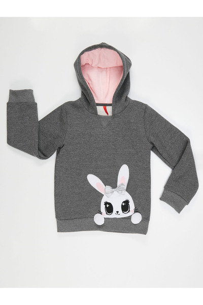 Denokids Cute Rabbit Girl's Sweatshirt