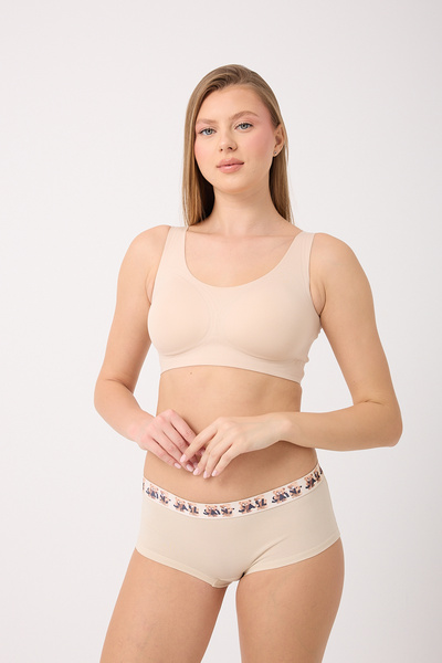 Saint Sail Cotton Lycra Flexible Fabric Printed Couple Boyshort Women's Panties