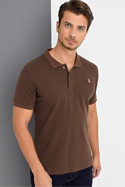 Dewberry T8561 Men's T-Shirt-Brown