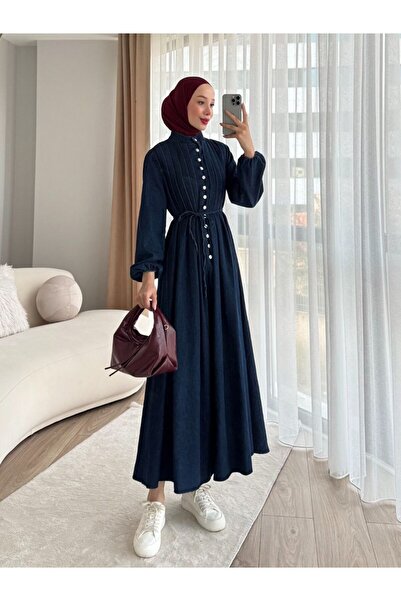 Butik Kadın Nevrürlü Kot Elbise