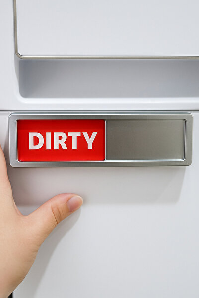 Mak & Blocker Bulaşık Makinesi Kirli Temiz Magneti İngilizce (Dirty & Clean)