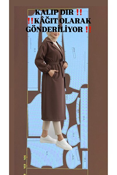 MODA TRENÇKOT DIY KESİM DİKİM KALIBI DIR !!