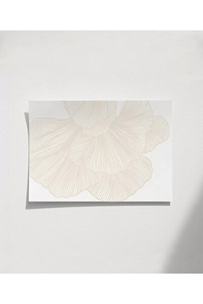 VOGLOO Çerçevesiz Poster Soyut Çiçek Desenli