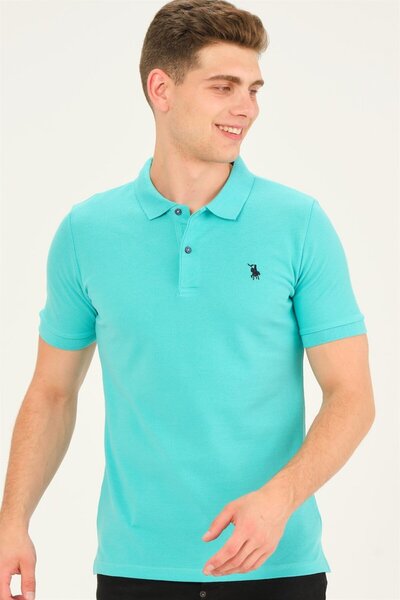 Dewberry Erkek Polo Yaka T-Shirt Pamuklu Basic Günlük Şık Rahat Regular Fit