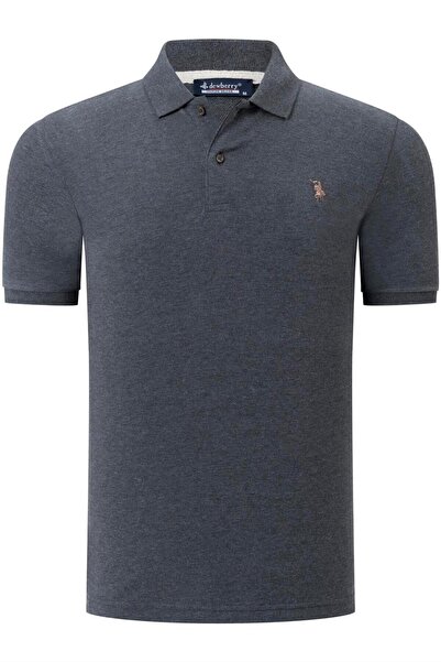 Dewberry Erkek Polo Yaka T-Shirt Pamuklu Basic Günlük Şık Rahat Regular Fit