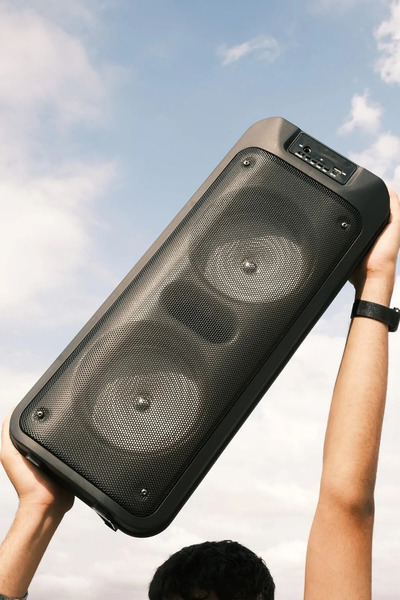 Genel Markalar Ultra Büyük Çift Hoparlör Işıklı Mikrofonlu Fantastik Wireless Bluetooth Spaker Ses Topu