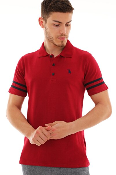 Dewberry Erkek Kol Şerit Detaylı T-Shirt Pamuklu Basic Günlük Şık Rahat Model