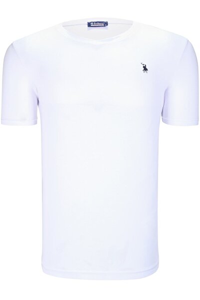 Dewberry Erkek V Yaka T-Shirt Pamuklu Basic Günlük Şık Model