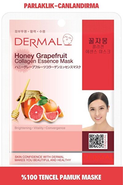 Dermal Aydınlatıcı ve Canlandırıcı Bal Greyfurt Kolajen Özlü Maske 23 Gr