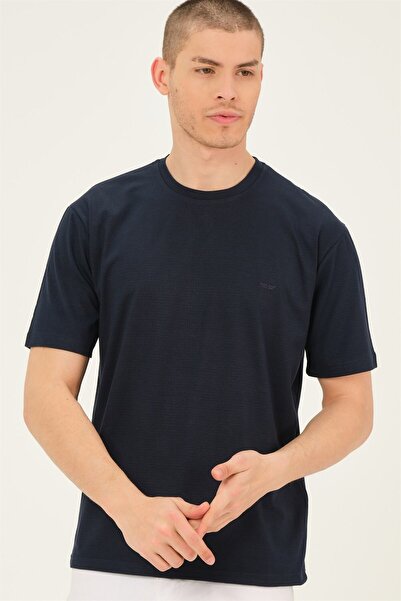 Dewberry T0739 Men's T-Shirt-Dark Blue