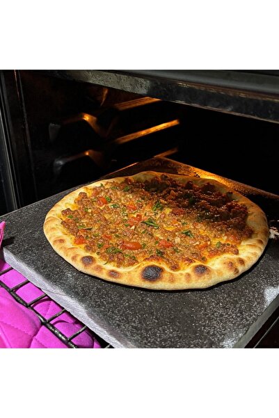 SeplyHome 30x30 + 35x40 Bazalt Lahmacun & Pide Taşı Seti – Fırın ve Mangal İçin Geniş Boy Taş İkili Set