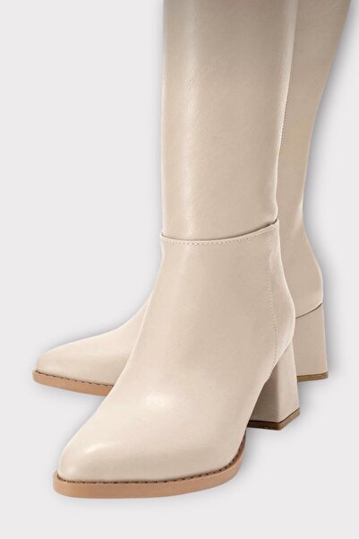 Liger Жіночі чоботи на підборах BEJ