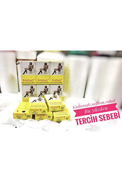 rossey Orta Kalın(40 D) Opak Dizaltı Çorap-siyah 500-(12 Çift)