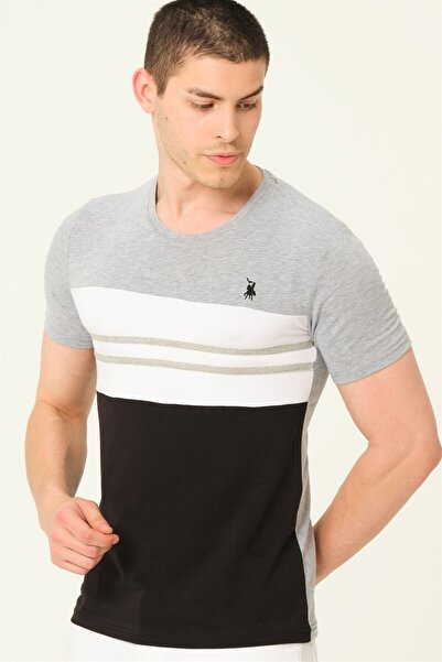 Dewberry T8593 Men's T-Shirt-Grey