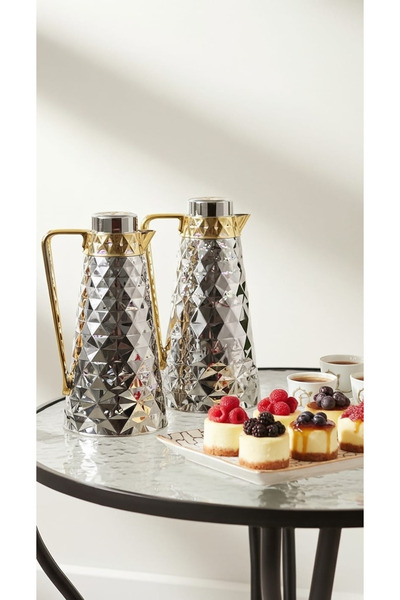 Generic 1 liter tea and coffee thermos set